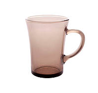 Стеклянная чашка Дымка 300 мл прозрачная для чая кофе сока термостойкая