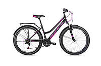 Велосипед жіночий ситібайк 26 Intenzo Costa SUS 16 Lady чорно-фіолетовий