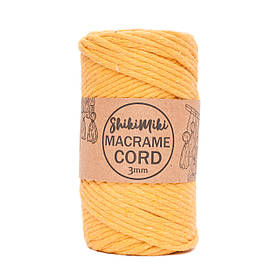 Еко шнур Macrame Cord 3 mm, колір Жовток