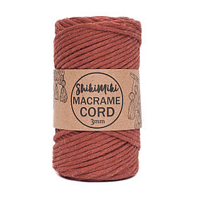 Еко шнур Macrame Cord 3 mm, колір Цегляний