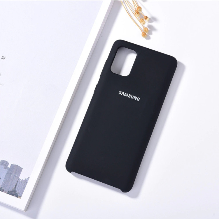 Чохол-бампер Silicone cover з мікрофіброю для  Samsung Galaxy A71 (SM-A715F)