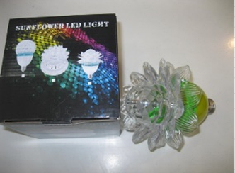 Гірлянда Диско Квіточка Велика в патрон крутитися колір мульті; 1/50