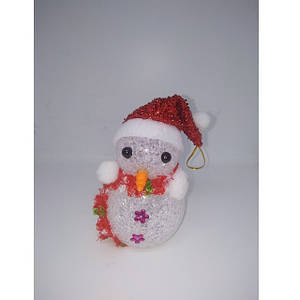 Нічник новорічний "Сніговик" великий, на батарейках 6 шт/уп.