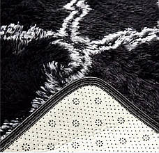 Хутровий ворсистий великий килимок Травичка 230 х 200 см з довгим ворсом, фото 5