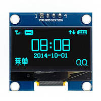 OLED дисплей 1.3" I2C (синий) 128х64