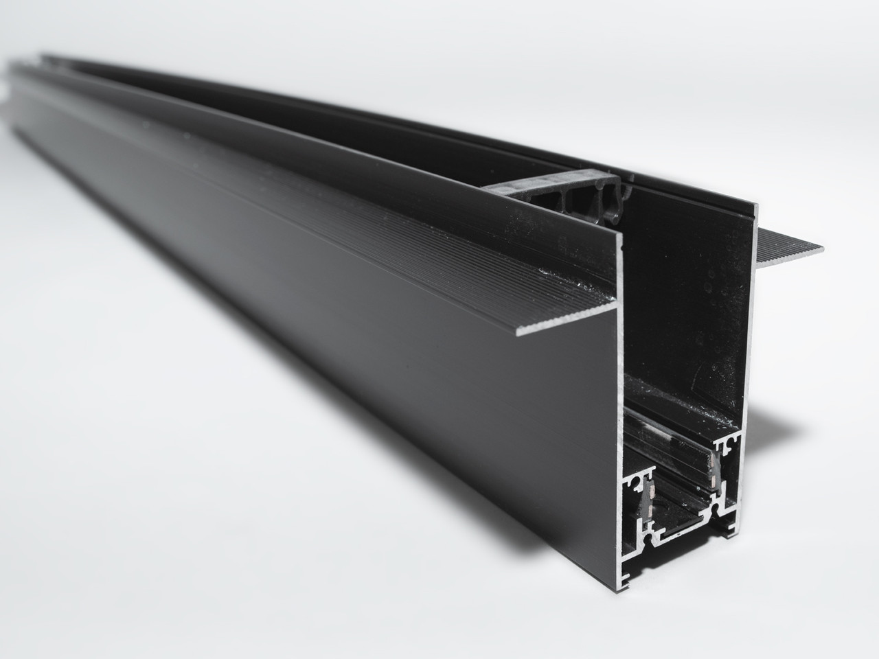 Рейлінг-шинопровід для магнітної трекової системи, для гіпсокартону, 1 м QY-CX103B-35-1M-BK