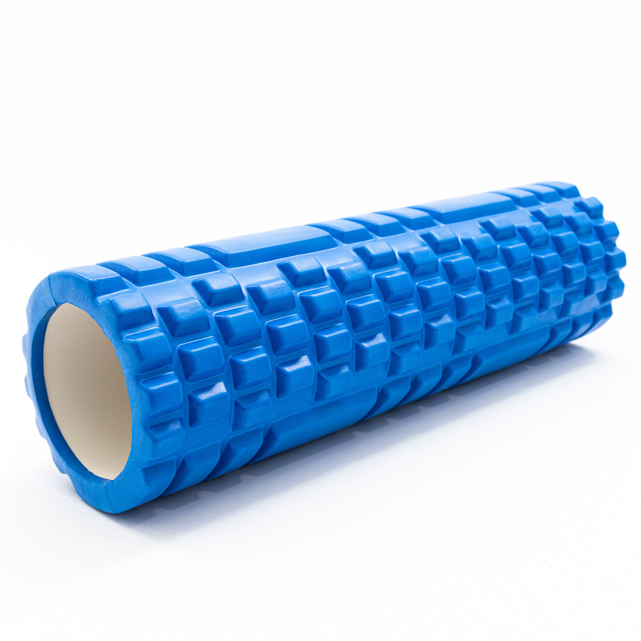 Масажний ролик, валик для масажу спини (йога рол масажер для спини, шиї, ніг) OSPORT 45*14см (MS 1843-2) Синій, фото 1