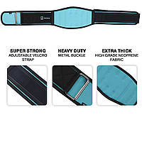 Пояс для важкої атлетики Tavialo Black-Blue розмір М коло талії 66-87 см (189300008)
