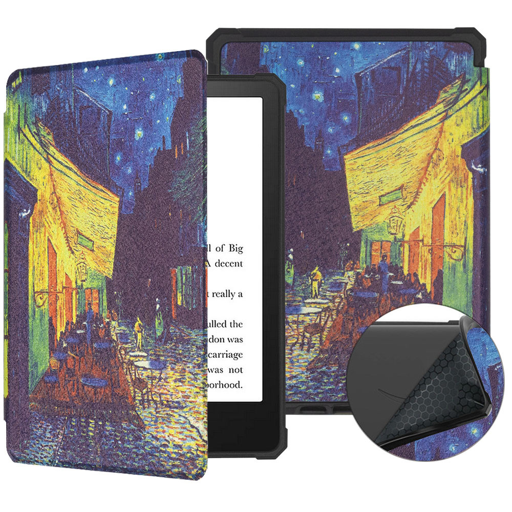 Чехол Galeo TPU Print для Amazon Kindle Paperwhite 11th Gen 6.8" (2021) Cafe Terrace at Night, фото 1