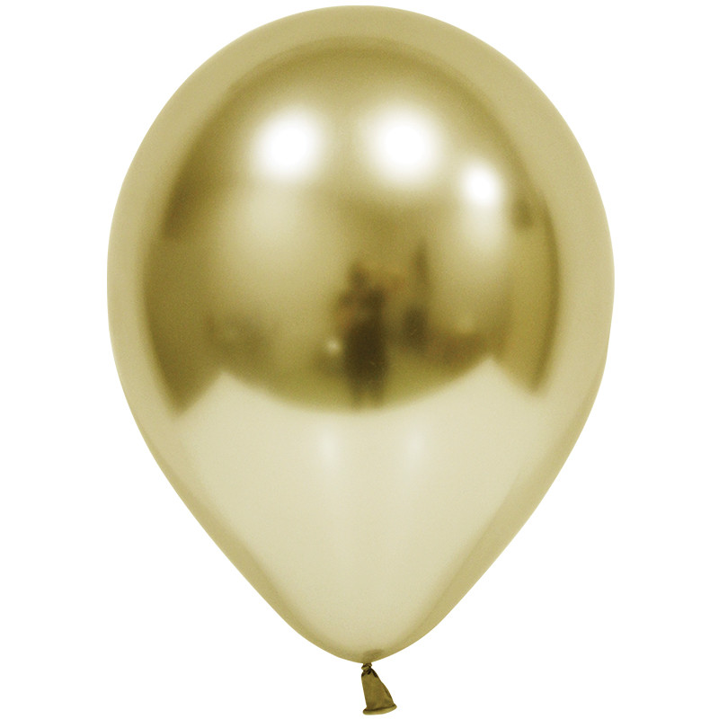 Латексна кулька Balonevi золота (H22) хром 6" (15 см.) 50шт.