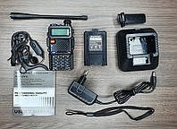 Рация Baofeng UV-5R, 5 Ватт, батарея 1800 мАч + НАУШНИКИ. Функция FM радио