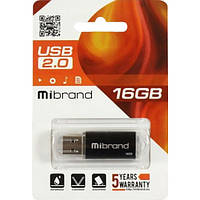 USB накопитель Mibrand 16GB Cougar Black USB 2.0 (MI2.0/CU16P1B)