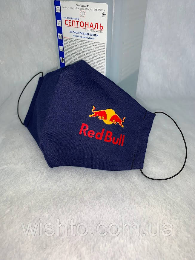 Маска багаторазова з логотипом Red Bull