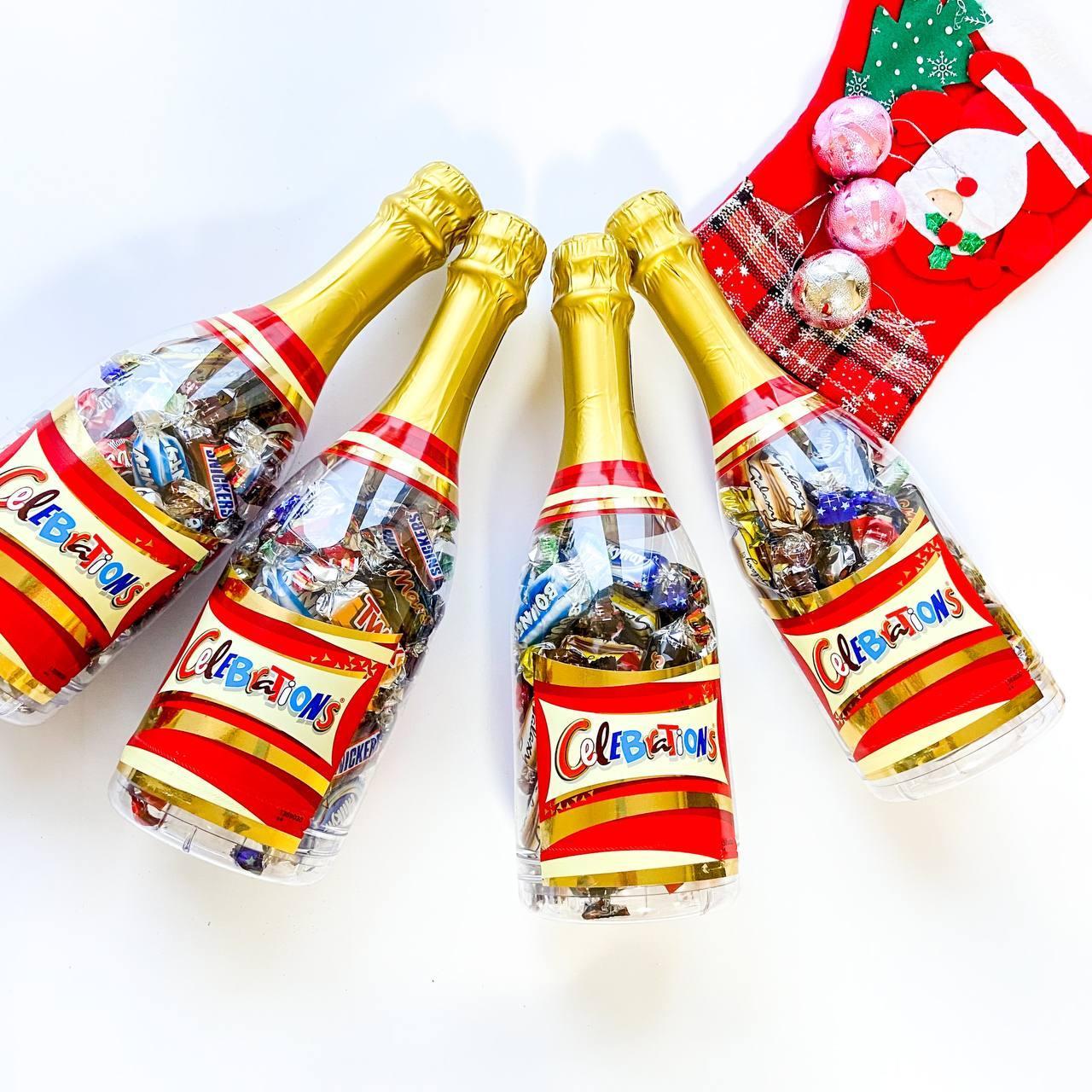 Пляшка З Цукерками Celebration. Цукерки у пляшці під шампанське., фото 1