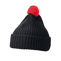В'язана шапка з помпоном 7540-1
