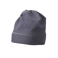 Мікрофлісова шапка з декоративними швами сіра