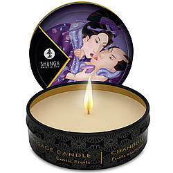 Масажна свічка Shunga Mini Massage Candle Exotic Fruit з ароматом екзотичних фруктів ZIPMARKET
