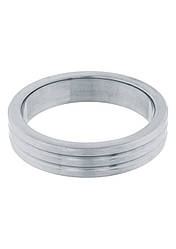 Металеве ерекційне кільце Steel Power Tools Ribbed Cockring 40 mm ZIPMARKET