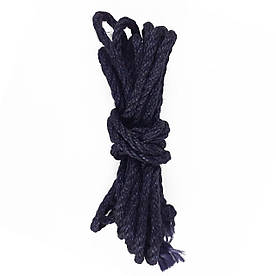 Мотузка джутова для бондажа - BDSM 8 метрів, 6 мм, колір синій