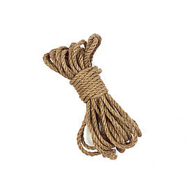 Мотузка джутова для бондажа - BDSM 8 метрів, 6 мм, колір натуральний