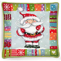 Набор для вышивания подушки (гобелен) DIMENSIONS "Санта с узором"