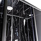 Гідробокс TKF 7715 Чорний онікс BG 120х80х210 дрібний піддон, фото 4