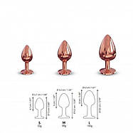 Металева анальна пробка з прикрасою у вигляді кристала Dorcel - Diamond Plug L, фото 3