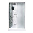 Душовий бокс TKF 7715 Білий мармур WG 120х80х210 дрібний піддон, фото 3