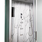 Душовий бокс TKF 7715 Білий мармур WG 120х80х210 дрібний піддон, фото 5