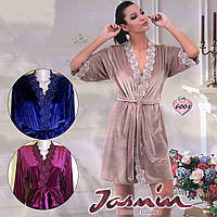 Велюровый халат Jasmin 6001