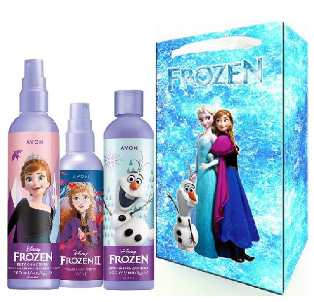 AVON Disney Frozen II - Холодне Серце 2. Дитячий парфюмерно-косметичний набір (4 в1) в Подарунковому пакеті