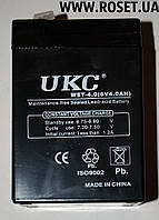 Аккумуляторная батарея UKC WST-4.0 (6 V-4.0 AH)