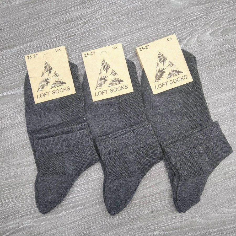 Носки мужские летние с сеткой средние, Loft Socks, 27-29р, т-серые, 30031119 - фото 3 - id-p1397204652