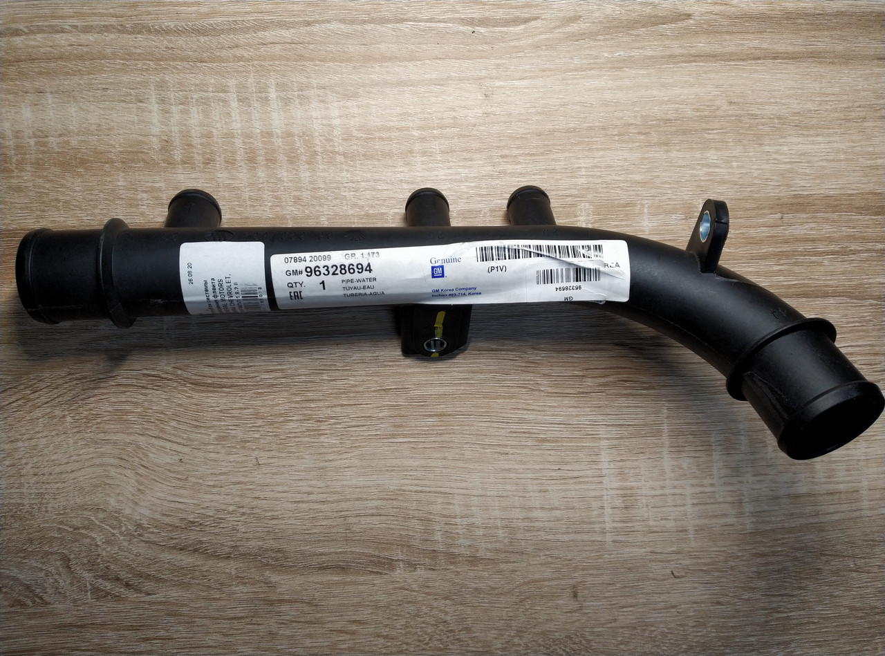 Патрубок системи охолодження флейта GENERAL MOTORS 96328694 CHEVROLET, DAEWOO 1.8-2.0, фото 1