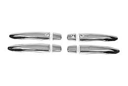 Накладки на ручки з чіпом Omsa Line для Nissan NP300 1999-2015 Нержавіюча сталь (4 шт.)