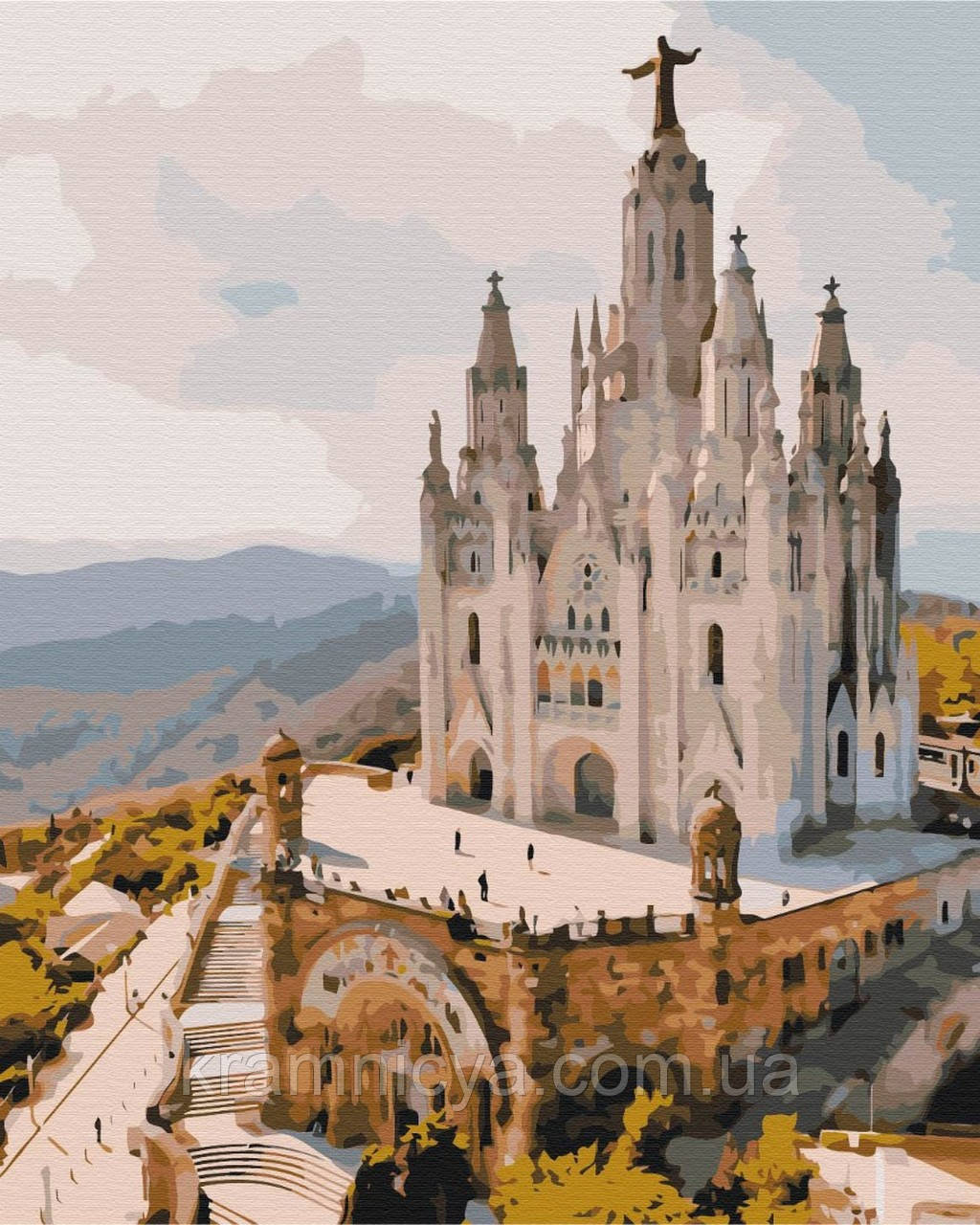 Картина за номерами Барселона. Храм Святого Серця, 40х50 Brushme (BS52466), фото 1