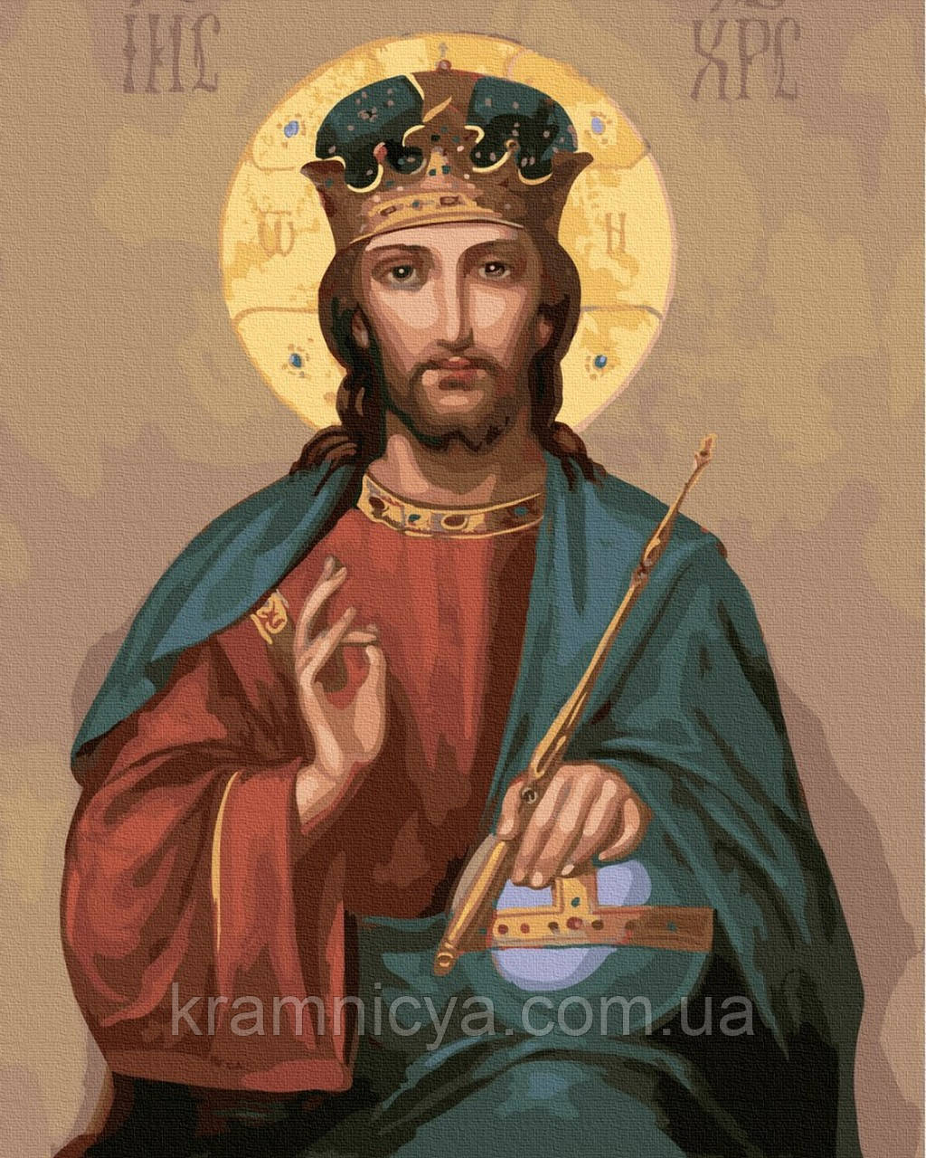 Картина по номерам Икона Христа Спасителя, 40х50 Rainbow Art (GX5237) - фото 1 - id-p1539087678