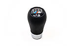 Ручка КПП (чорна) для BMW 5 серія E-60/61 (2003-2010) Шкірозамінник, фото 2