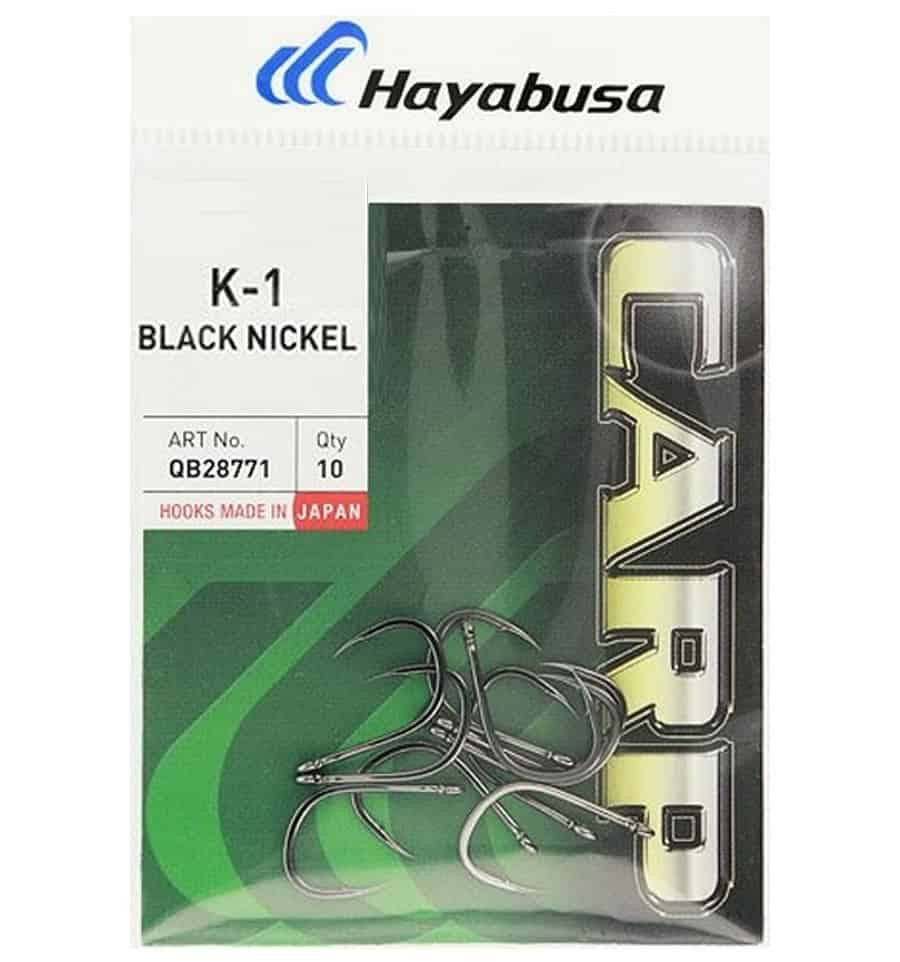 Коропові гачки Hayabusa K-1 Black Nickel чорний нікель No 4