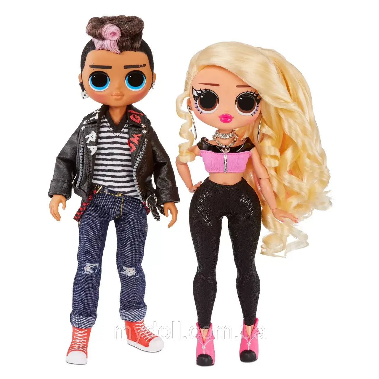 Ігровий набір з ляльками ЛОЛ ОМГ Солодка парочка Дует LOL Surprise OMG Movie Magic Tough Dude Pink Chick 576501