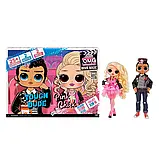 Ігровий набір з ляльками ЛОЛ ОМГ Солодка парочка Дует LOL Surprise OMG Movie Magic Tough Dude Pink Chick 576501, фото 3
