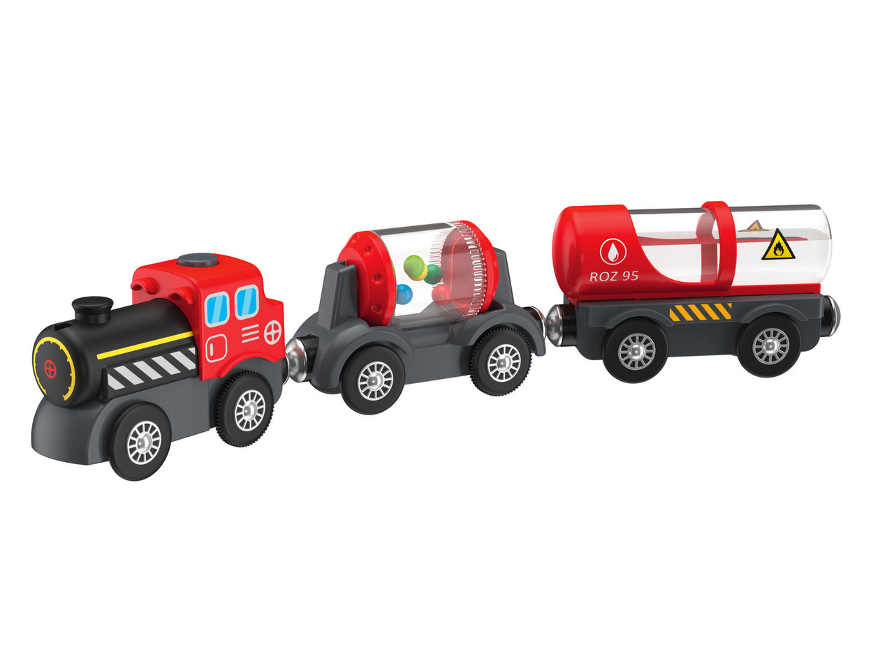 Локомотив з вагоном для дерев'яної залізниці Playtive Thomas-3 Німеччина