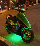 Яскрава підсвітка на моторолер-Зелена, фото 4
