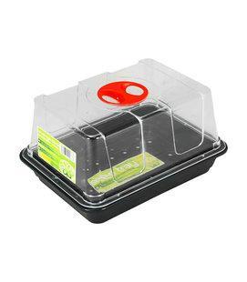 Міні парник для розсади чорний преміум Garland 23x17x18,5