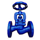 Вентиль сальниковий фланцевий Zetkama Польща чавунний, тип 215А сідловий запірний клапан, DN25 PN16