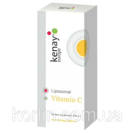 Ліпосомальний Вітамін C 1000 мг Kenay Liposomal Vitamin C 1000mg 250 мл Нідерланди Доставка з ЄС