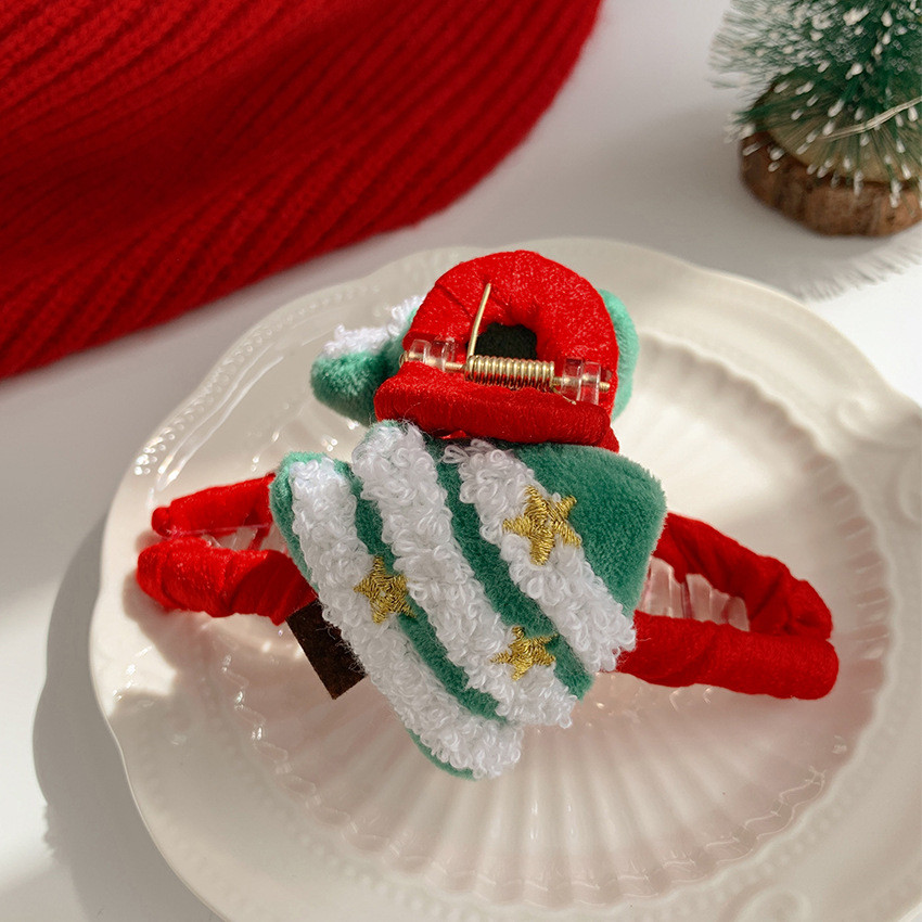 Крабик для волосся, шпилька для волосся, новорічний, ялинка