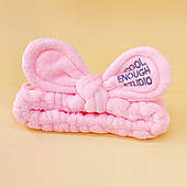 Пов'язка на голову Бантик рожева,FS-1000