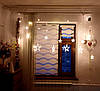 Новорічна світлодіодна гірлянда штора Зірки 3 м 12 предметів Білий Синій колір, фото 5