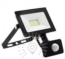 Прожектор LED 20w 6500K IP65 1600LM LEMANSO 175-265V з датчиком